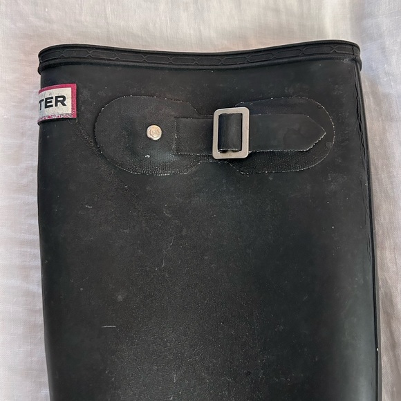 Hunter Tall Black Rain Boots - Picture 12 of 15